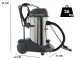 Lavor Windy 378 IR - Aspirador de polvo y l&iacute;quido  - bid&oacute;n de acero inoxidable