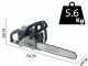 Alpina ACS 41 - Motosierra de mezcla de corte - Espada de 40 cm