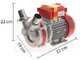 Rover Novax 40-M - Bomba eléctrica de trasiego en aleación antioxidante - Monofásica - 230 V
