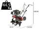 Blue Bird MZ 32640 - Motoazada de gasolina 5.5 HP - Motor Loncin de 159cc