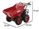 Carretilla con motor GeoTech Pro GEOTRAK 400 - Caj&oacute;n dumper 400 Kg - 4 ruedas motrices