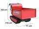 Carretilla de orugas BLUE BIRD Transporter 500 H - Caja extensible - Capacidad 500 kg