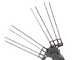 Zanon Albatros AL300 - Vareador de aceitunas el&eacute;ctrico a bater&iacute;a tipo mochila 50.4V 6.4Ah - P&eacute;rtiga telesc&oacute;pica 210/340 cm