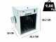 Master TR 9 - Generador de aire caliente el&eacute;ctrico trif&aacute;sico de pared