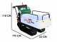 Carretilla de orugas con motor Seven Italy T500 GX-E - caja extensible - capacidad 500 kg