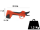 Tijeras de poda de bater&iacute;a Stocker E-30 TP 16.8V con corte proporcional - Di&aacute;metro de corte 30 mm