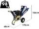 BullMach Hercules 65 L - Biotrituradora de gasolina - Motor Loncin LC170F 212 cc