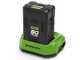 Greenworks G60PHT51 - Cortasetos de bater&iacute;a con p&eacute;rtiga 60V/2Ah - &iexcl;Starter kit 60V 2Ah gratis!