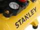 Stanley DST 100/8/6 - Compresor de aire el&eacute;ctrico port&aacute;til monof&aacute;sico, sin aceite - Motor 1 HP - 6 L