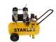 Stanley DST 240/8/50 - Compresor de aire el&eacute;ctrico monof&aacute;sico silencioso, sin aceite - Motor 2 HP - 50 L