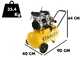 Stanley DST 240/8/50 - Compresor de aire el&eacute;ctrico monof&aacute;sico silencioso, sin aceite - Motor 2 HP - 50 L