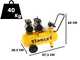 Stanley DST 300/8/50-2 - Compresor de aire el&eacute;ctrico monof&aacute;sico silencioso, sin aceite - Motor 2.6 HP - 50 L