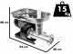 Palumbo Pavi L12- Picadora de carne - estructura en aluminio - 0.45 Hp
