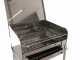 Mille Achille Medium - Barbacoa de carb&oacute;n de acero inox artesanal - 57,5x37cm
