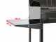Seven Italy Achille Small - Barbacoa de carb&oacute;n de acero inox artesanal - 47,5x37cm
