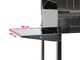 Mille Achille Big - Barbacoa de carb&oacute;n de acero inox artesanal - 2x 47,5x37cm