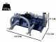 BullMach Ermes 115 S - Trituradora para tractor - Serie ligera - Desplazamiento manual