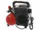 Fini Siltek S/6 - Compresor de aire el&eacute;ctrico port&aacute;til monof&aacute;sico silencioso, sin aceite - Motor 1 HP - 6 L