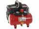 Fini Siltek S/6 - Compresor de aire el&eacute;ctrico port&aacute;til monof&aacute;sico silencioso, sin aceite - Motor 1 HP - 6 L