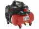 Fini Siltek S/6 - Compresor de aire el&eacute;ctrico port&aacute;til monof&aacute;sico silencioso, sin aceite - Motor 1 HP - 6 L