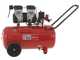 Fini Siltek 50 - Compresor de aire el&eacute;ctrico monof&aacute;sico, sin aceite - Motor 1.3 HP - 50 L