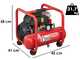 Fini Scout 6/244 - Compresor de aire el&eacute;trico port&aacute;til monof&aacute;sico - Motor 1.5 HP - 6 L