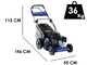 Cortac&eacute;sped de gasolina autopropulsado Marina Systems YLM 354 S - Corte 52 cm - motor Yamaha MA190 - 4 en 1