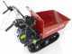 GeoTech Pro BMS 155 LE - Biotrituradora sobre motocarretilla GeoPorter 330D autopropulsada de orugas 4 rodillos - Motor Loncin de 15 HP - caj&oacute;n dumper