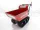 GeoTech Pro BMS 155 LE - Biotrituradora sobre motocarretilla GeoPorter 330D autopropulsada de orugas 4 rodillos - Motor Loncin de 15 HP - caj&oacute;n dumper