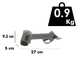 Tijeras el&eacute;ctricas de poda BlackStone BPS-25 - 2 bater&iacute;as 2.6 Ah 16.8 V