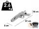 Tijeras el&eacute;ctricas de poda BlackStone 450-BP con p&eacute;rtiga BlackStone 32-H de 2,5 metros- bater&iacute;a y cargador de serie - Di&aacute;metro de corte 45 mm