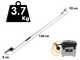 Tijeras el&eacute;ctricas de poda BlackStone 450-BP con p&eacute;rtiga BlackStone 25-H de 1,5 metros - bater&iacute;a y cargador de serie - Di&aacute;metro de corte 45 mm