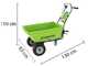 Carretilla el&eacute;ctrica con ruedas Greenworks G40GC Garden Cart 40V - SIN BATER&Iacute;A NI CARGADOR