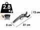 Tijeras el&eacute;ctricas de poda BlackStone 500-BP - 1 bater&iacute;a 5.2 Ah 36 V - Di&aacute;metro de corte 50 mm