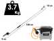 Tijeras el&eacute;ctricas de poda BlackStone 500-BP con p&eacute;rtiga BlackStone 25-H de 1,5 metros- Corte de yunque