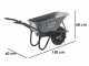 Carretilla de bater&iacute;a BlackStone CAR 150-M80 - Bater&iacute;a de 24V/12Ah