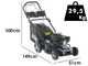 Cortac&eacute;sped autopropulsado de gasolina BullMach ECTOR 46 S - 4 en 1 - Motor Warrior de 170 cc