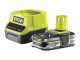 Batería de litio RYOBI - 18V - 2,5Ah + cargador
