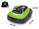 Robot cortac&eacute;sped Greenworks OPTIMOW 15 GRL115 - con cable perimetral