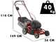 Cortac&eacute;sped  autopropulsado de bater&iacute;a WEIBANG WB502SE3 - Motor de 120V/4Ah - 4en1