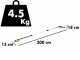 Podadora el&eacute;ctrica de bater&iacute;a con p&eacute;rtiga DeWalt DCMPS567P1-QW - 18V - 5AH