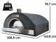 Horno de le&ntilde;a Profesional INOX F00100 - 10 pizzas