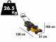 Cortac&eacute;sped el&eacute;ctrico de bater&iacute;a DeWalt DCMW564P2-QW -2 Bater&iacute;as 18V/5Ah - Anchura de corte 48 cm