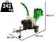 Biotrituradora de gasolina profesional GreenBay GB-WDC 120 LE motor Loncin G420FD de 15 HP