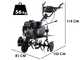 BlackStone MHB 1500 - Motoazada de gasolina de 212cc - 7 HP