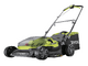 Cortac&eacute;sped el&eacute;ctrico de bater&iacute;a RYOBI RY18LM37A-140 - 18V - 4Ah - saco de 45 l - corte de 37 cm