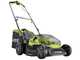 Cortac&eacute;sped el&eacute;ctrico de bater&iacute;a RYOBI RY18LM37A-140 - 18V - 4Ah - saco de 45 l - corte de 37 cm