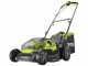 Cortac&eacute;sped de bater&iacute;a RYOBI RY18LMX37A-150 - 18V - 5Ah - saco de 45 l - corte de 37 cm