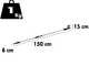Verdemax - Tijeras de poda manual - P&eacute;rtiga fija 150cm - &Oslash; 25 mm