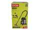RYOBI R18WDV-0 - Aspirador de bater&iacute;a para polvo y l&iacute;quidos - 18V - bid&oacute;n 18 L - SIN BATER&Iacute;A NI CARGADOR
